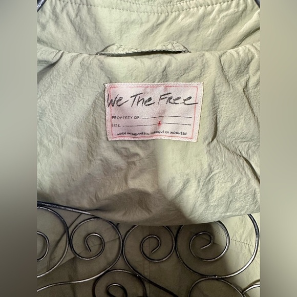 we the free eastwick oversized olive trench coat size L - Picture 13 of 16